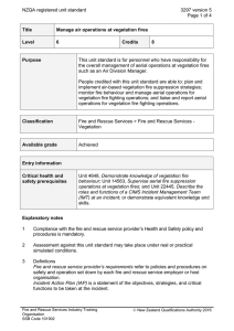 NZQA registered unit standard 3297 version 5  Page 1 of 4