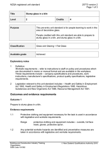 NZQA registered unit standard 25773 version 2  Page 1 of 3