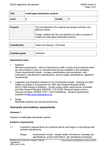 NZQA registered unit standard 20520 version 3  Page 1 of 3