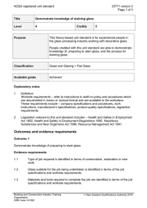 NZQA registered unit standard 25771 version 2  Page 1 of 3