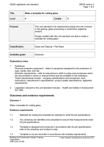 NZQA registered unit standard 26079 version 2  Page 1 of 2