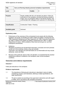 NZQA registered unit standard 21021 version 3  Page 1 of 4