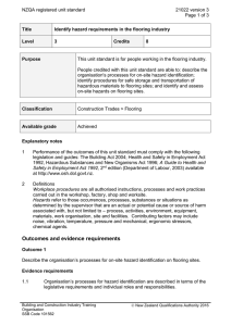 NZQA registered unit standard 21022 version 3  Page 1 of 3