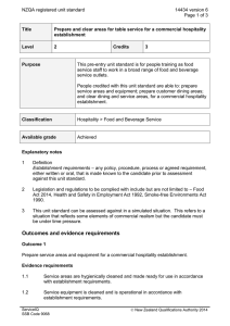 NZQA registered unit standard 14434 version 6  Page 1 of 3