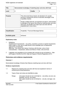 NZQA registered unit standard 22267 version 4  Page 1 of 3