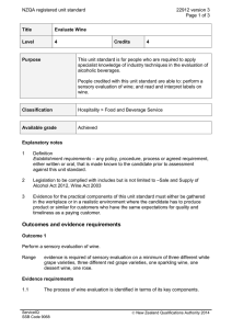 NZQA registered unit standard 22912 version 3  Page 1 of 3