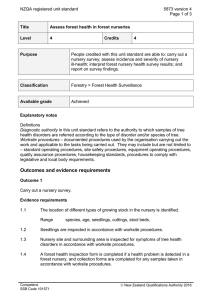 NZQA registered unit standard 5873 version 4  Page 1 of 3
