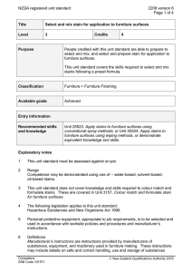 NZQA registered unit standard 2208 version 6  Page 1 of 4