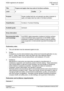 NZQA registered unit standard 3155 version 5  Page 1 of 3