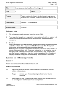 NZQA registered unit standard 25555 version 2  Page 1 of 3