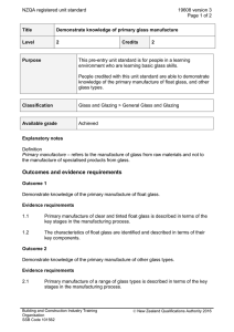 NZQA registered unit standard 19608 version 3  Page 1 of 2