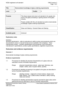 NZQA registered unit standard 19616 version 3  Page 1 of 2