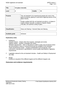 NZQA registered unit standard 28755 version 1  Page 1 of 4