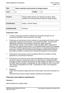 NZQA registered unit standard 15731 version 4  Page 1 of 3