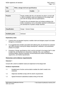 NZQA registered unit standard 7497 version 7  Page 1 of 3