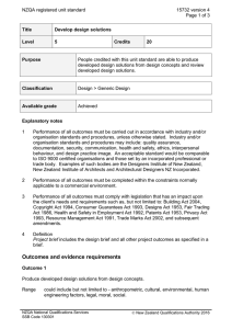 NZQA registered unit standard 15732 version 4  Page 1 of 3