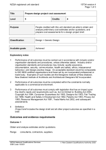 NZQA registered unit standard 15734 version 4  Page 1 of 3