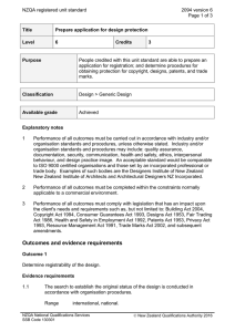 NZQA registered unit standard 2094 version 6  Page 1 of 3