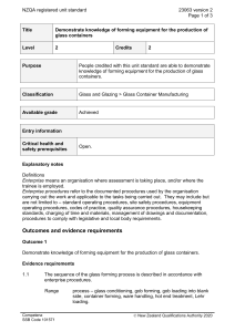 NZQA registered unit standard 23063 version 2  Page 1 of 3