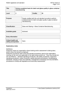 NZQA registered unit standard 18770 version 5  Page 1 of 3