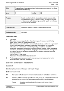 NZQA registered unit standard 29277 version 1  Page 1 of 4