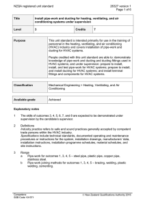 NZQA registered unit standard 26327 version 1  Page 1 of 6