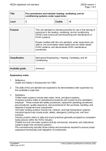 NZQA registered unit standard 26329 version 1  Page 1 of 5