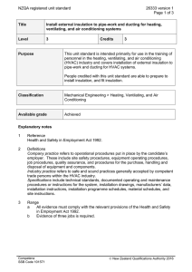 NZQA registered unit standard 26333 version 1  Page 1 of 3