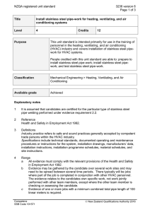 NZQA registered unit standard 3236 version 6  Page 1 of 3