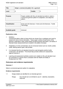 NZQA registered unit standard 6685 version 4  Page 1 of 3