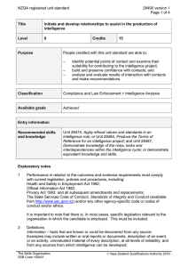 NZQA registered unit standard 28490 version 1  Page 1 of 4