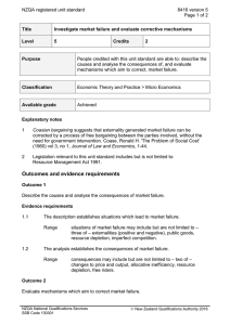 NZQA registered unit standard 8416 version 5  Page 1 of 2