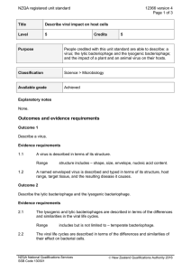 NZQA registered unit standard 12366 version 4  Page 1 of 3