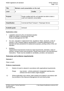 NZQA registered unit standard 15157 version 4  Page 1 of 3