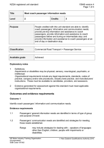 NZQA registered unit standard 15948 version 4  Page 1 of 4