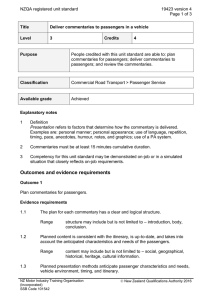 NZQA registered unit standard 19423 version 4  Page 1 of 3