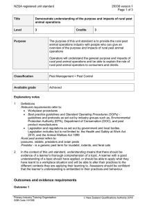 NZQA registered unit standard 29336 version 1  Page 1 of 3