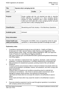 NZQA registered unit standard 20050 version 2  Page 1 of 4