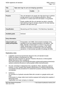 NZQA registered unit standard 18951 version 3  Page 1 of 4