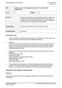 NZQA registered unit standard 17214 version 4  Page 1 of 3