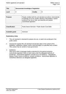 NZQA registered unit standard 19904 version 3  Page 1 of 4