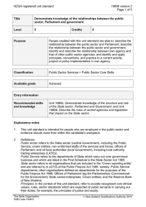 NZQA registered unit standard 19898 version 2  Page 1 of 5