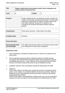 NZQA registered unit standard 19905 version 2  Page 1 of 4