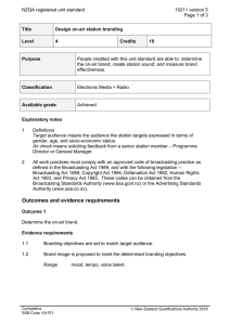 NZQA registered unit standard 10211 version 5  Page 1 of 3