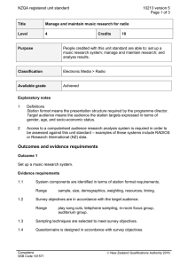 NZQA registered unit standard 10213 version 5  Page 1 of 3