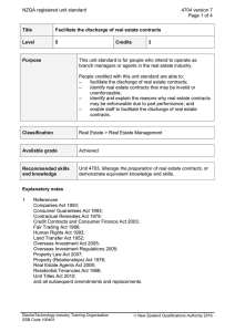 NZQA registered unit standard 4704 version 7  Page 1 of 4