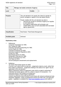 NZQA registered unit standard 4705 version 8  Page 1 of 4