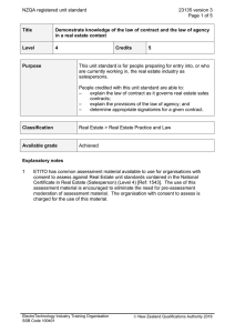 NZQA registered unit standard 23135 version 3  Page 1 of 5