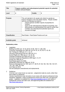 NZQA registered unit standard 4708 version 6  Page 1 of 4