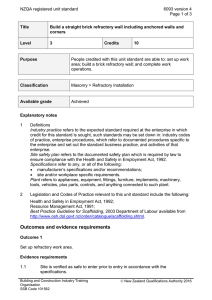 NZQA registered unit standard 6093 version 4  Page 1 of 3